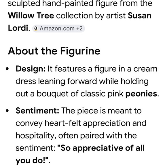 Demdaco Figurine with Pink Bouquet - Picture 3 of 4